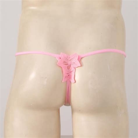 Iixpin Micro String Homme Sexy Sissy Tanga Bikini Thong T Back G String Ouvert Erotique