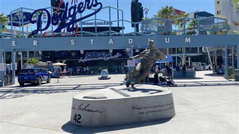 Jackie Robinson 42 At Dodger Stadium