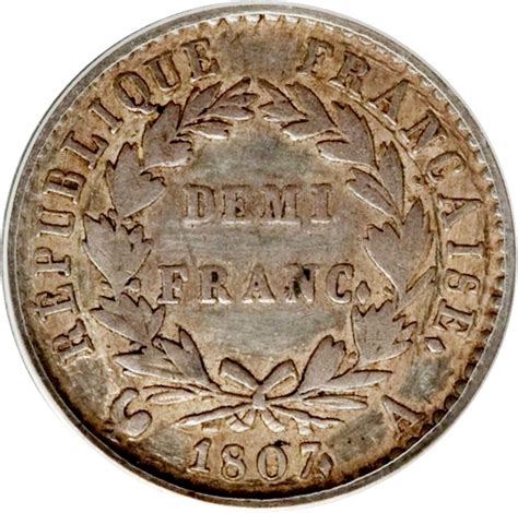 ½ franc Napoléon Empereur tête de nègre France Numista