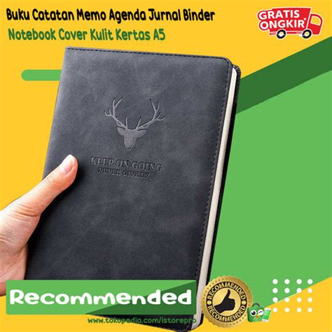 Promo Buku Catatan Memo Agenda Jurnal Binder Notebook Cover Kulit