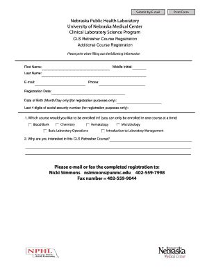 Fillable Online Nphl Nebraska Public Health Laboratory Fax Email Print