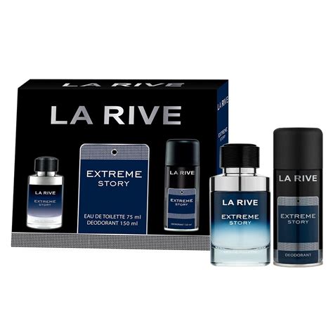 Kit La Rive Extreme Story EDT Perfume Masculino 75ml E Desodorante