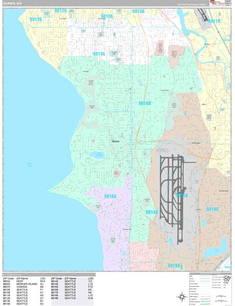 Burien Zip Code Map - Celina Anneliese