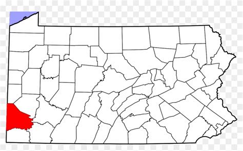 Download Map Of Pennsylvania Highlighting Washington County ...