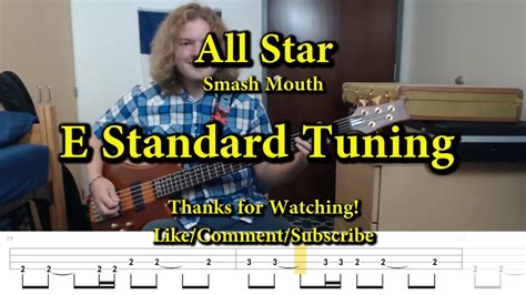 All Star Smash Mouth Bass Cover With Tabs Youtube Music