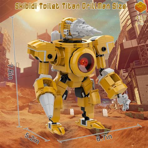 Nubee Skibidi Toilet Titan Drill Man Juego de construcción compatible