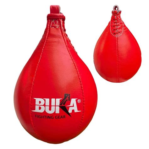 Buka Leather Speed Ball For Boxing Punch Bag Mma Punching Training Ebay