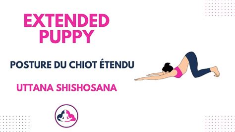 Uttana Shishosana Étirement Et Détente Dans La Pose Du Chiot Étendu