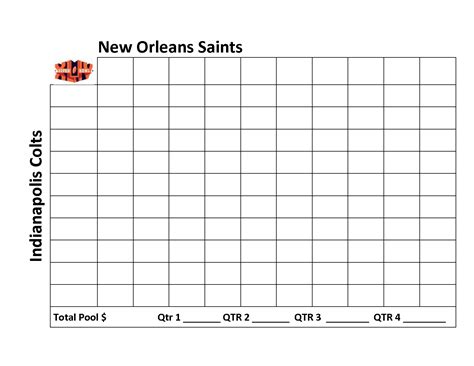 Best Printable Football Pool Grid Sheets Artofit