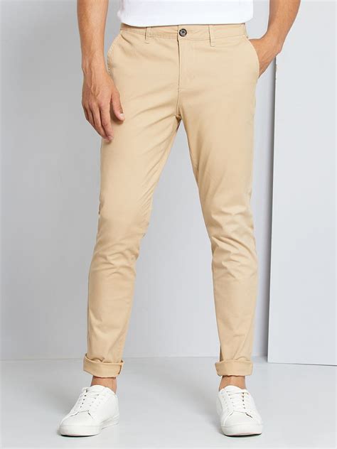 Pantalon Chino Slim Beige Kiabi 9 00