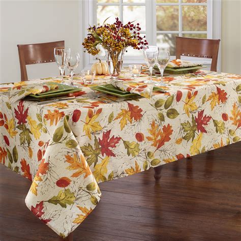 Autumn Leaves Fallharvest Printed Tablecloth