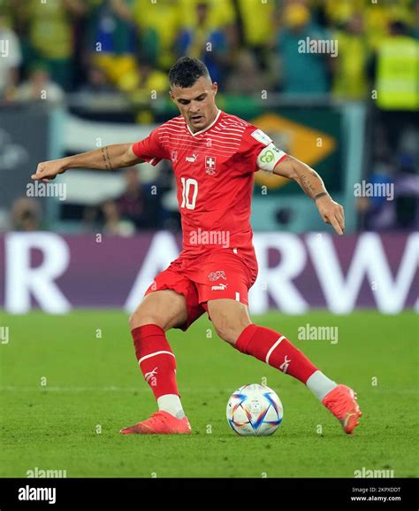 Switzerland S Granit Xhaka During The Fifa World Cup Group G Match At