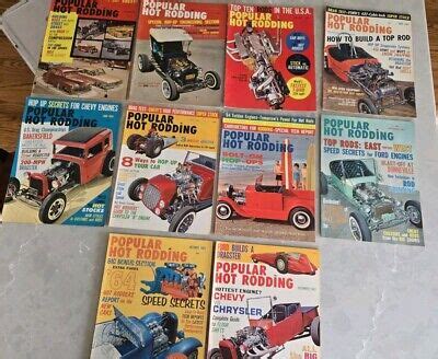 Vintage Lot Of Popular Hot Rodding Magazines EBay