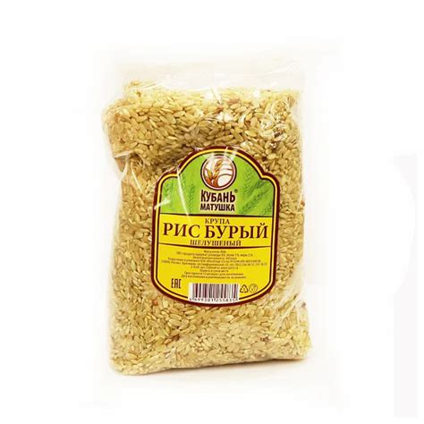 Рис бурый шелушеный Кубань Матушка 600 гр 10 упаковок купить на OZON по ...