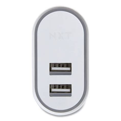 nxt nxt ac adapters wall chargers  usb  ports white