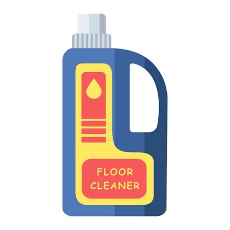 Premium Vector Cartoon Vector Illustration Object Floor Cleaner Bottle