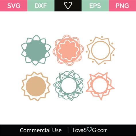 Monogram Frames SVG Cut File - Lovesvg.com