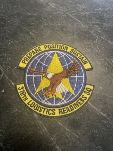 logistics readiness squadron iron  patch  rare grand forks