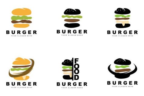 Burger Logo Fast Food Design Bread And Afbeelding Door May Graphic