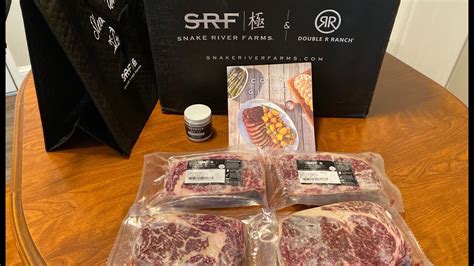 Snake River Farms Gold Grade American Wagyu Beef Ribeye Steaks Unboxing