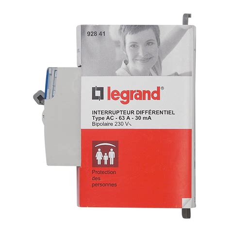 Interrupteur différentiel bipolaire DX3-ID - type AC 30mA arrivée haut ...