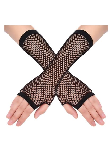 Fingerless Fishnet Gloves Attitude Clothing