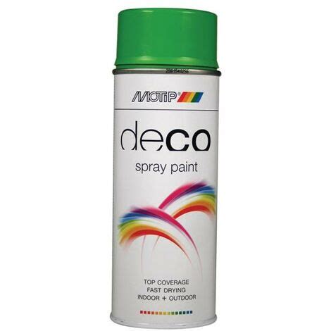 MOTIP 01607 Deco Spray Paint High Gloss RAL 6018 Yellow Green 400ml