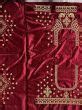 Shop Exquisite Maroon Thread Work Velvet Lehenga Choli With Double