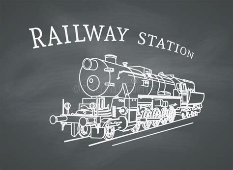 Poster Steam Locomotive Stock Illustrations Poster Steam