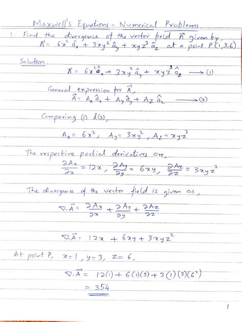 3-Maxwell's Equations Problems | PDF