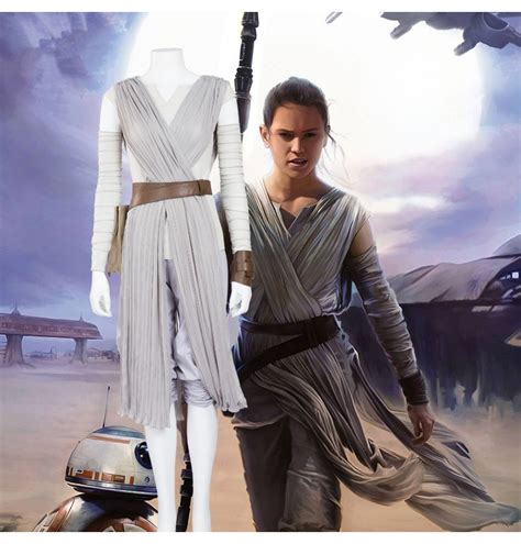 Star Wars The Last Jedi Rey Cosplay Costume Deluxe Outfit