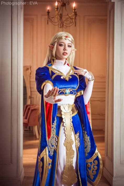 Princess Zelda Blue Royal Cosplay Dress From Breathe of the Wild - Etsy