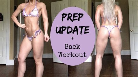 Bikini Prep Update FULL BACK WORKOUT YouTube