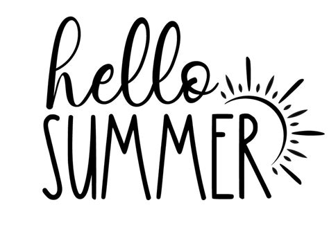 Reusable Adhesive Stencil 5x7 Hello Summer Etsy