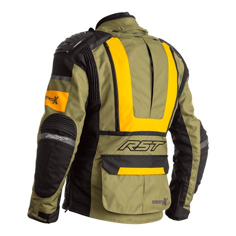 Rst Pro Series Adventure X Ce Textile Jacket Green Ochre Two