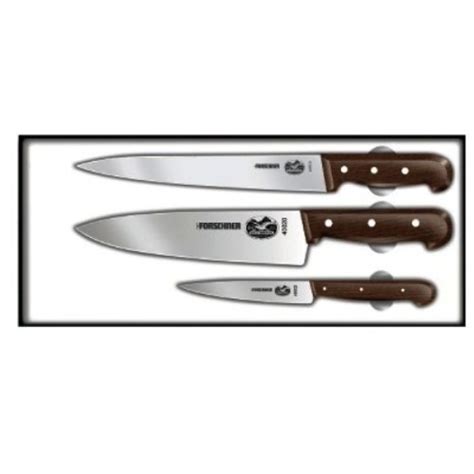 Victorinox 3-Piece Chef’s Set, Rosewood Handles