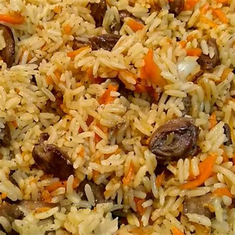 Рецепт плова с куриными сердечками - калорийность, состав, описание