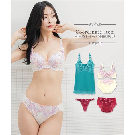 フランデランジェリー fran de lingerie 可憐な花びら刺繍美しさも機能も グレースイストフラワーペタル バックレース バックレースショーツ返品不可商品 他 靴