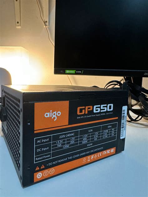 Aigo GP650 650W 80 Bronze Power Supply Computers Tech Parts