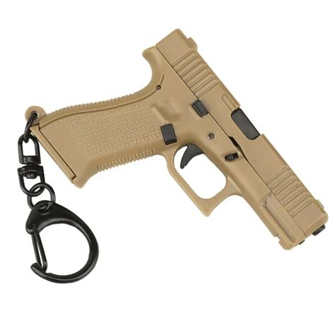 Promotional Keychains Custom Mini Glock Ejectable Toy Gun Keychains