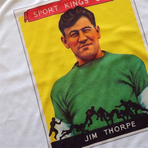 Jim Thorpe T Shirt 1933 Goudey Sport Kings Gum 6 Card Etsy