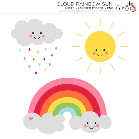 Clipart Cloud Rainbow