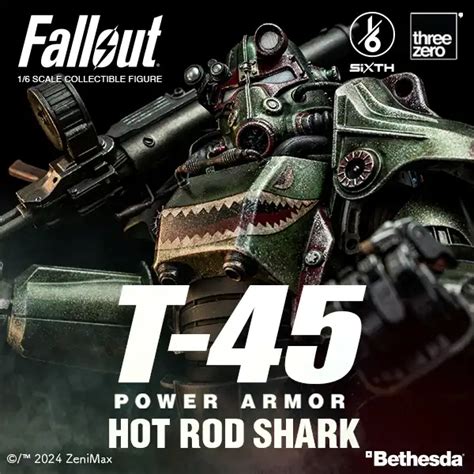 Fallout1 6 T 45 Hot Rod Shark Power Armor Threezero Store