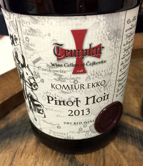 Templar Cellars Komtur Ekko Pinot Noir Talk A Vino