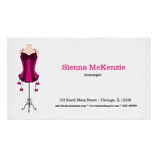 Cartões de Visita Lingerie