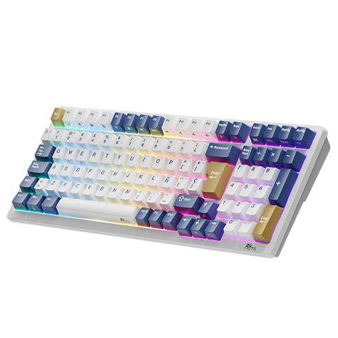 Teclado Mec Nico Royal Kludge Rk Tri Mode Red Switch Hot Swap Puertos Usb