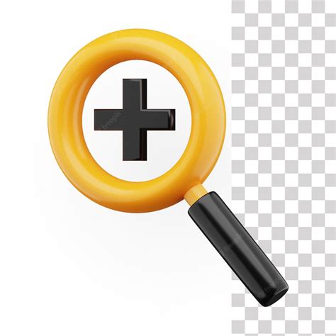 Premium Psd Zoom In 3d Icon