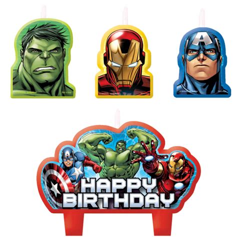 Avengers Bday Candles Avengers Birthday Avengers Cake Topper Avengers Birthday Cakes