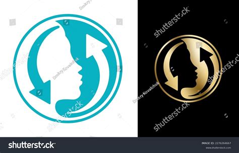 Skin Renew Formula Flat Pictogram Emblem Stock Vector (Royalty Free ...
