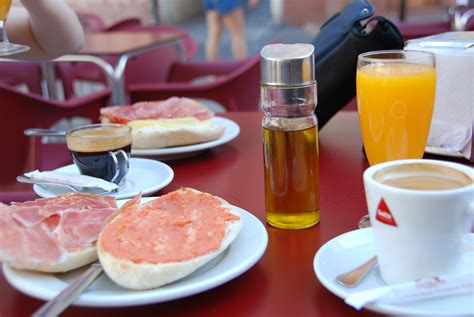 I see your Romanian breakfast, and raise you a traditional Andalusian ...